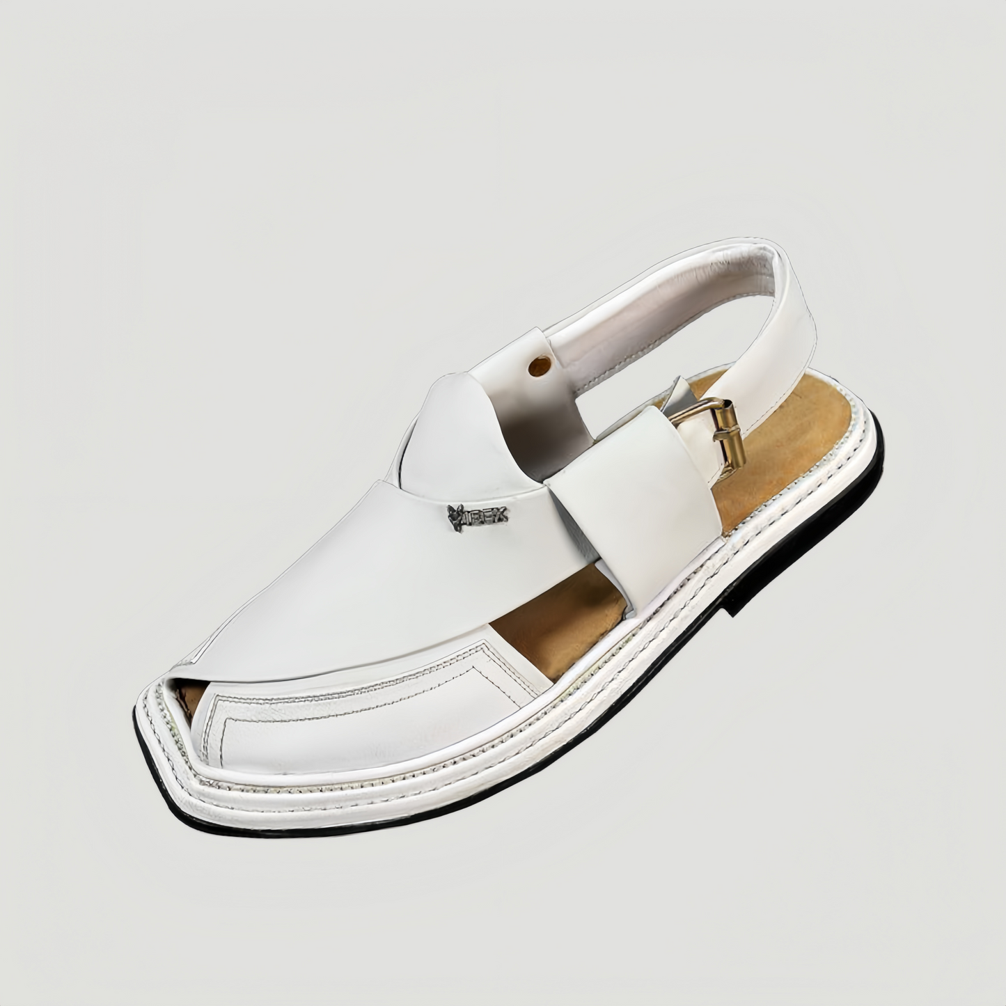 TRIPPLE GEAR PESHAWARI CHAPPALE WHITE