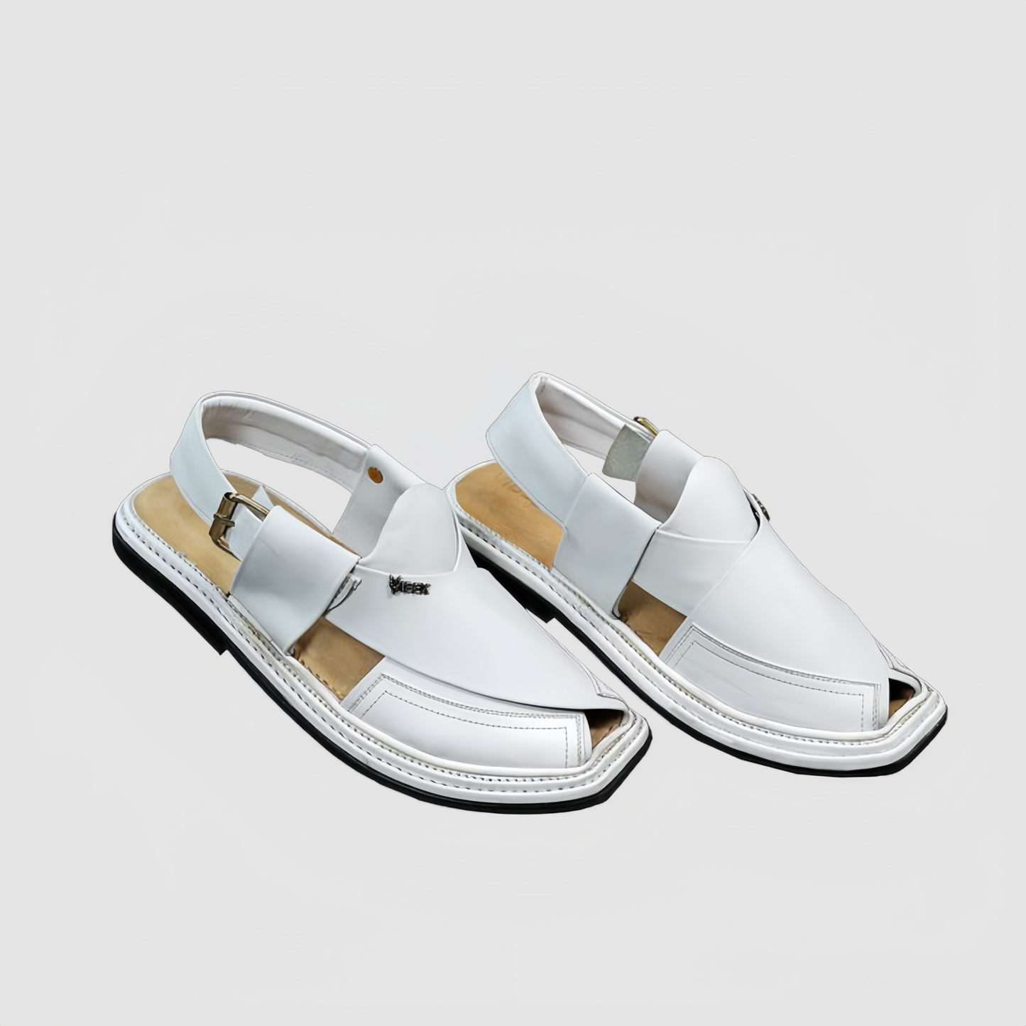 TRIPPLE GEAR PESHAWARI CHAPPALE WHITE