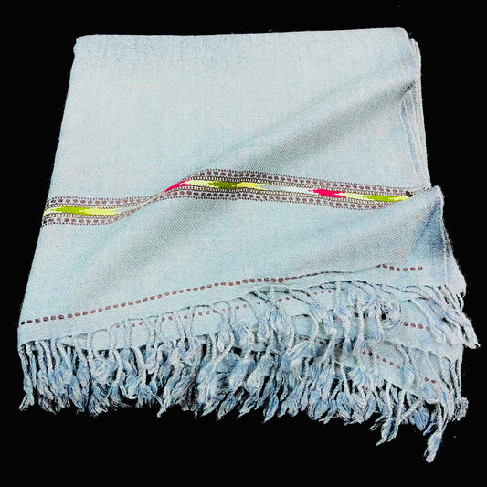 Handmade Australian Sahidar Wool Shawl (gray)