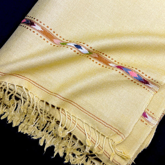 Swati Woolen Shawl Count (52) Color Camel